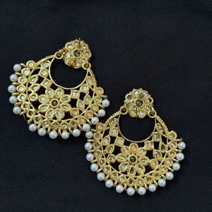 Kundan And Pearl Earrings