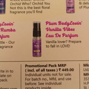 Plum Mini Body Mist Set of 5 Kit