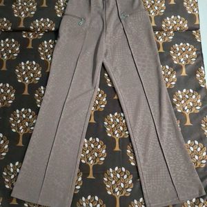 Light Brown Stretchable Trouser