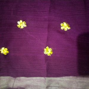 Embroidery Worked Saree