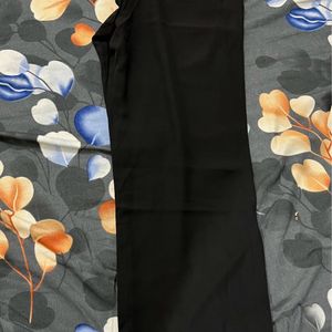 Classic Pleated Wide Leg Korean Pants - Black