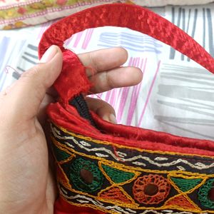 Rajasthani Design Cotton Silk Sling Bag