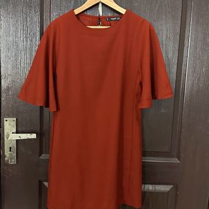 MANGO Cape Sleeve Dress