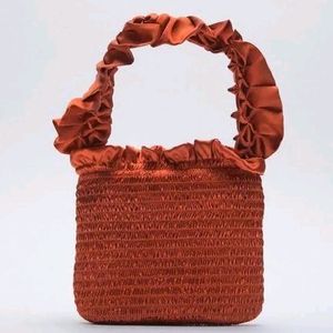 Zara Russet Ruffle Mini Bag