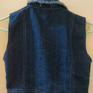 ❗️Denim Crop Sleeveless Jacket❗️