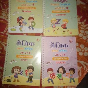 Master Hindi& English with Magic(4 Books + 10 Pen)