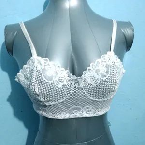 (327)White Bra ML