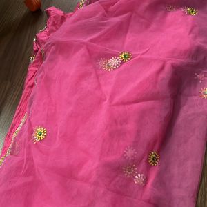 Pink Patiala Suit With Dupatta