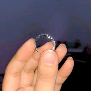 Pure Silver Leaf Heart Cute Ring, 💍😍🤩