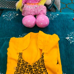 Yellow Kurta For Women