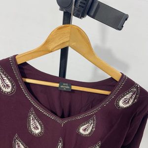 Burgundy Complete Dress - Size - L