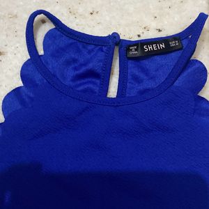 Blue Sleeveless Top