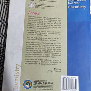 Intermediate First Year (Chemistry)