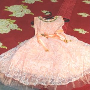 Baby Pink Frock For Girl