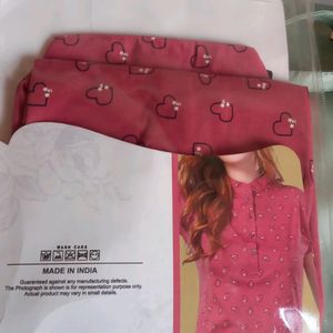 Pink Homedress For Women In Size Medium .