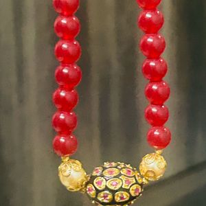 Red Beads Neckpiece