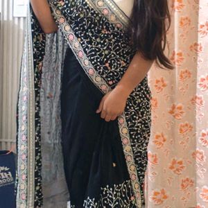 Heavy Embroidery Saree