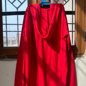 red hooded tshirt