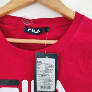 Fila Red Cropped Tops ( Women)