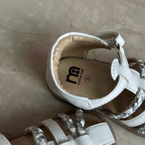 Silver White Sandal