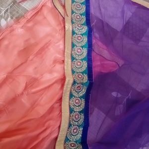 Peach Colour Lehnga