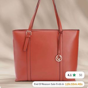 AllenSolly Marron Laptop Handbag