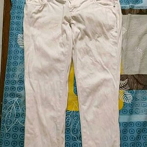 Mango White Jeans