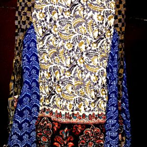 AFSANA 2 In 1 Blue Anarkali Suit