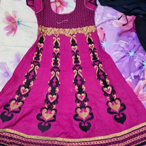 Anarkali Kurthi Set Cotton