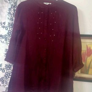 Women Max Maroon Top