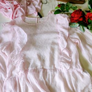 Rio Pretty Pink Ruffle Top With Camisole