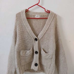 Pullover Cardigan Sweater