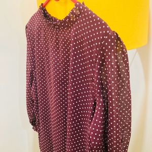 Peppy Polka Dots Formal Wear Top