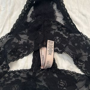 Sexy Black Thong Size S