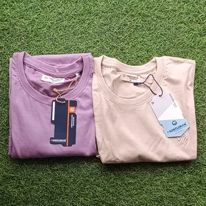 2 Combo Half Tshirt Different Colours