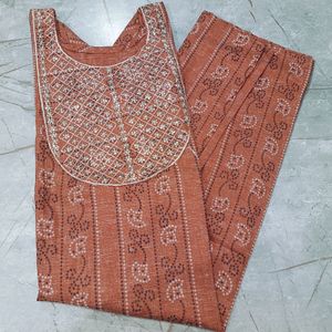 Bandhani Print Kurti ❤️🤎