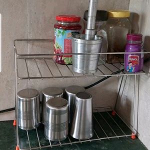 Stainless Steel Two Tier Holder