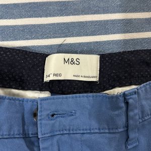 Marks And Spencers Mens Shorts Waist 34"