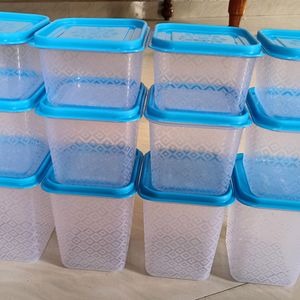 Plastic Storage Jar and Container  Square Containe