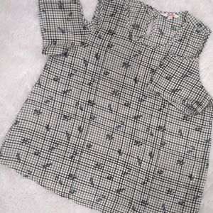 Black White Check Box Shirt