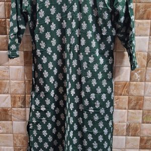 Dark Green Kurta And Pant