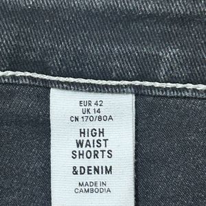 H&M Black High Waisted Shorts