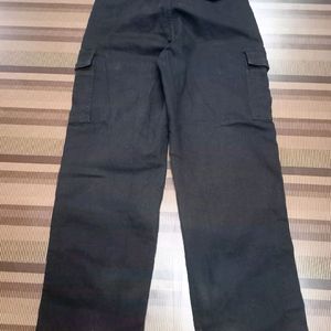 Black Cargo Style Jeans