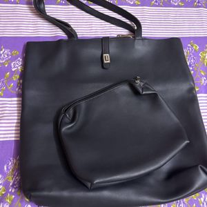 Black Tote Bag Used Hardly