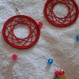 Crochet Dream Catcher Earrings