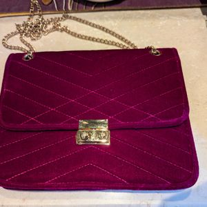 Velvet Sling Bag