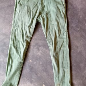 Green Slim Fit For Men Pant