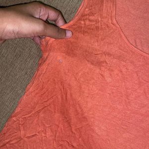 Orange Razorback Top Gym Wear