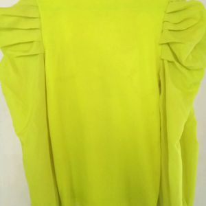 Puff Long Sleeve High Neck Top