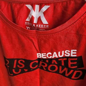 Kook N Keech Red Crop Top- Size XL